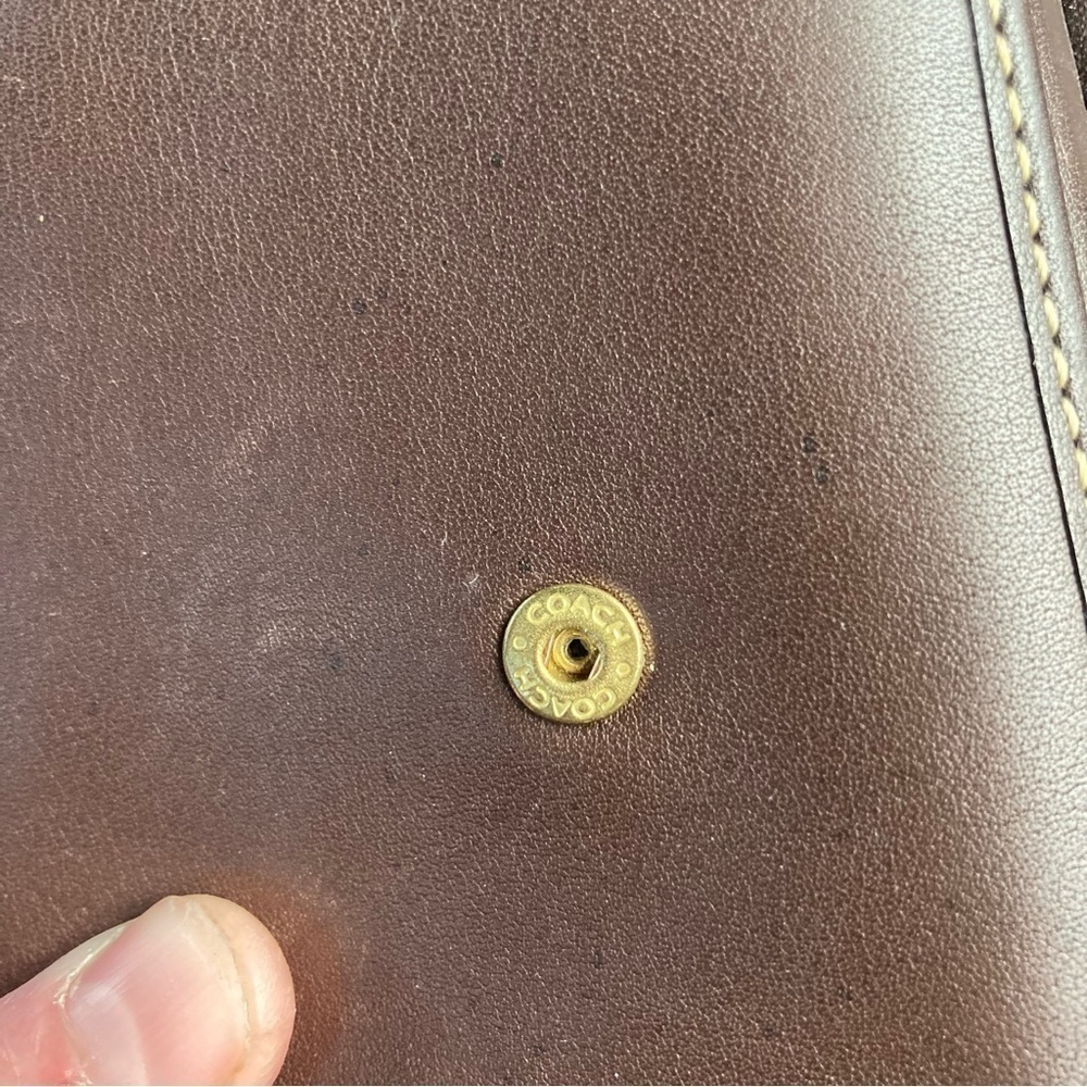 Coach vintage mahagony brown small clutch wallet - Picture 16 of 16